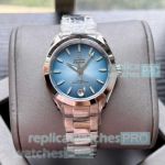 New Replica Omega Seamaster Aqua Terra Shades 34 mm Ladies Blue Dial